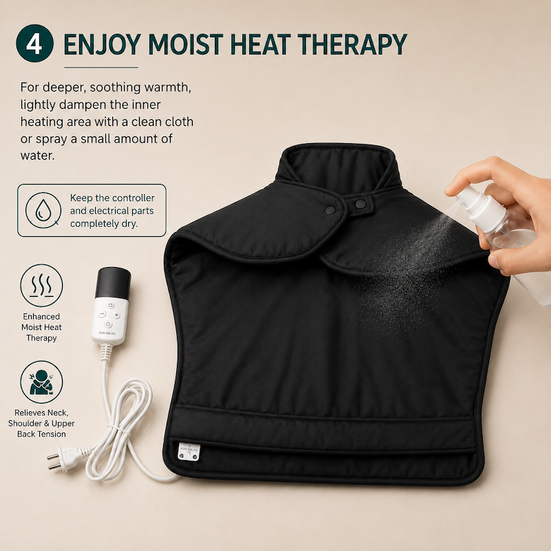 Enjoy Moist Heat Therapy (OPTIONAL)